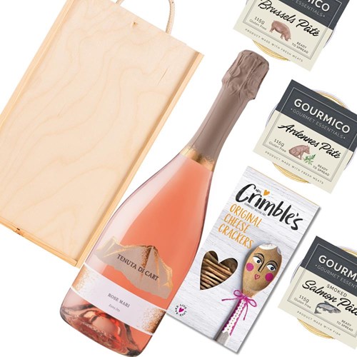 Tenuta Di Cart Spumante Rose Mari 75cl And Pate Gift Box